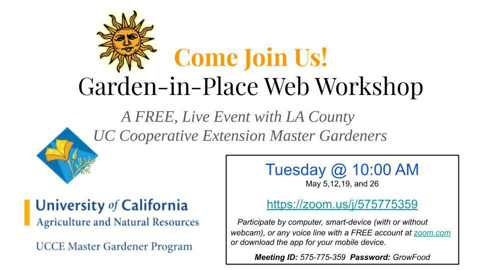 Master Gardeners Workshop information